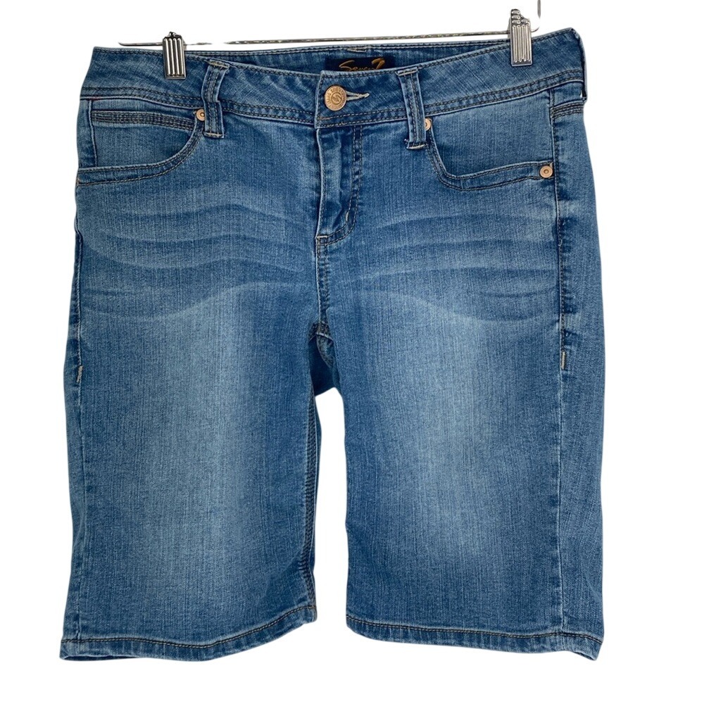 Seven 7 Bermuda Denim Jean Shorts Women's Size 6
